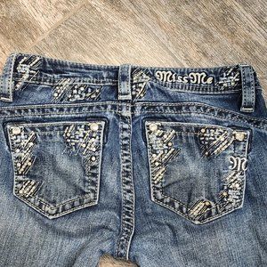 Miss Me Bootcut Jeans Girls size 14 Hemmed